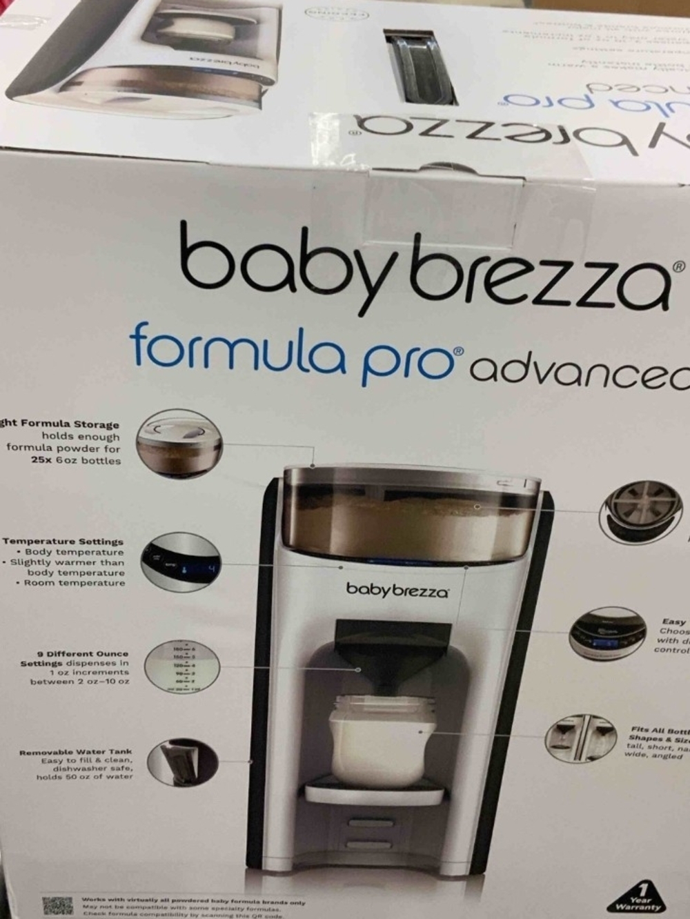 Baby Brezza Formula Pro Advanced Baby Formula Dispenser - Silver/Brown